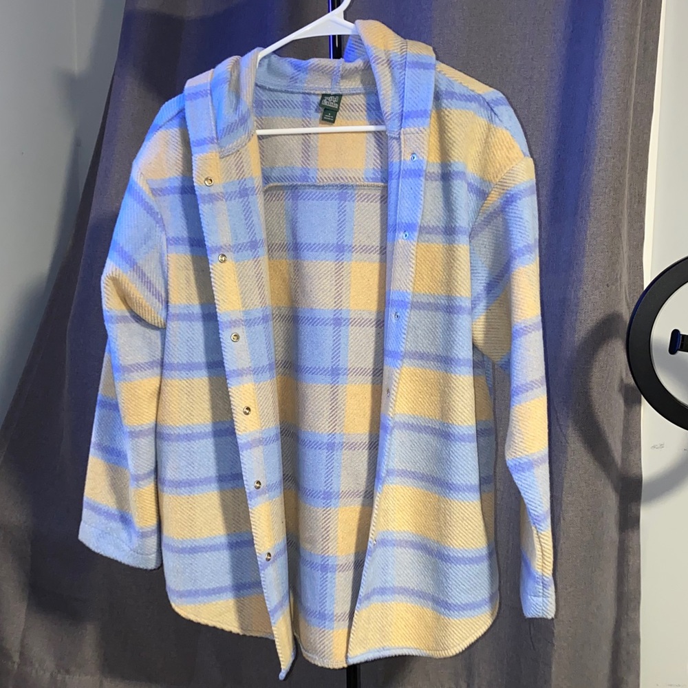 Wild Fable Blue and Tan Light Coat